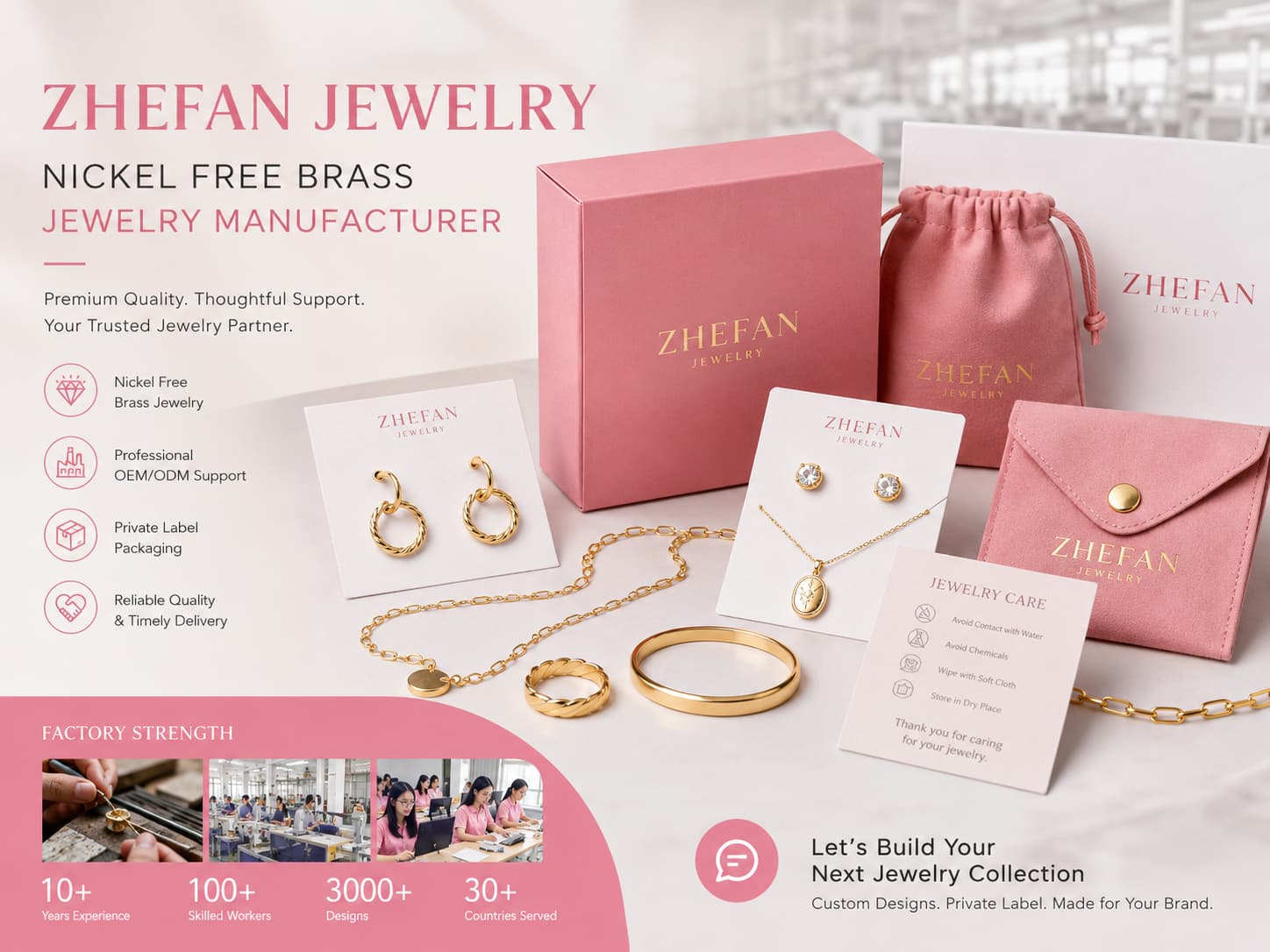 ZHEFAN JEWELRY nickel free brass jewelry manufacturer