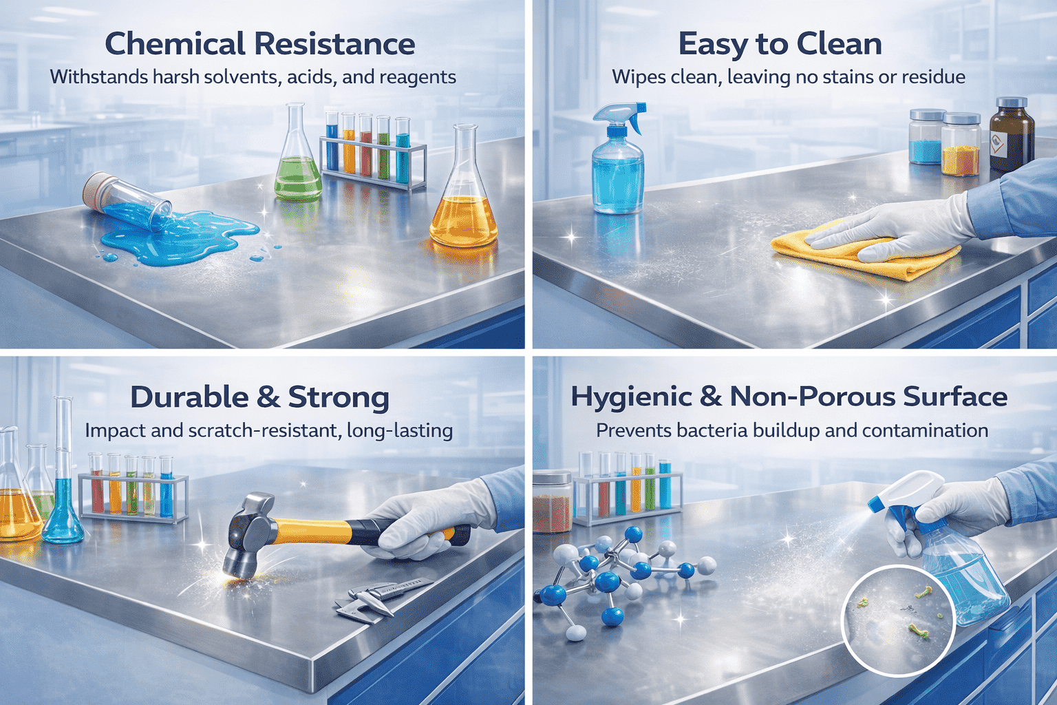 best countertop material for laboratory