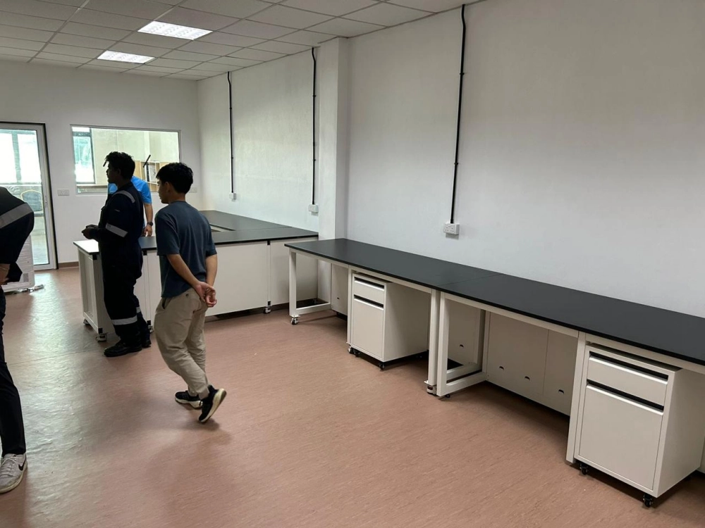 Laboratory Project Case in Brunei | H-Frame Lab Furniture Manufacturer