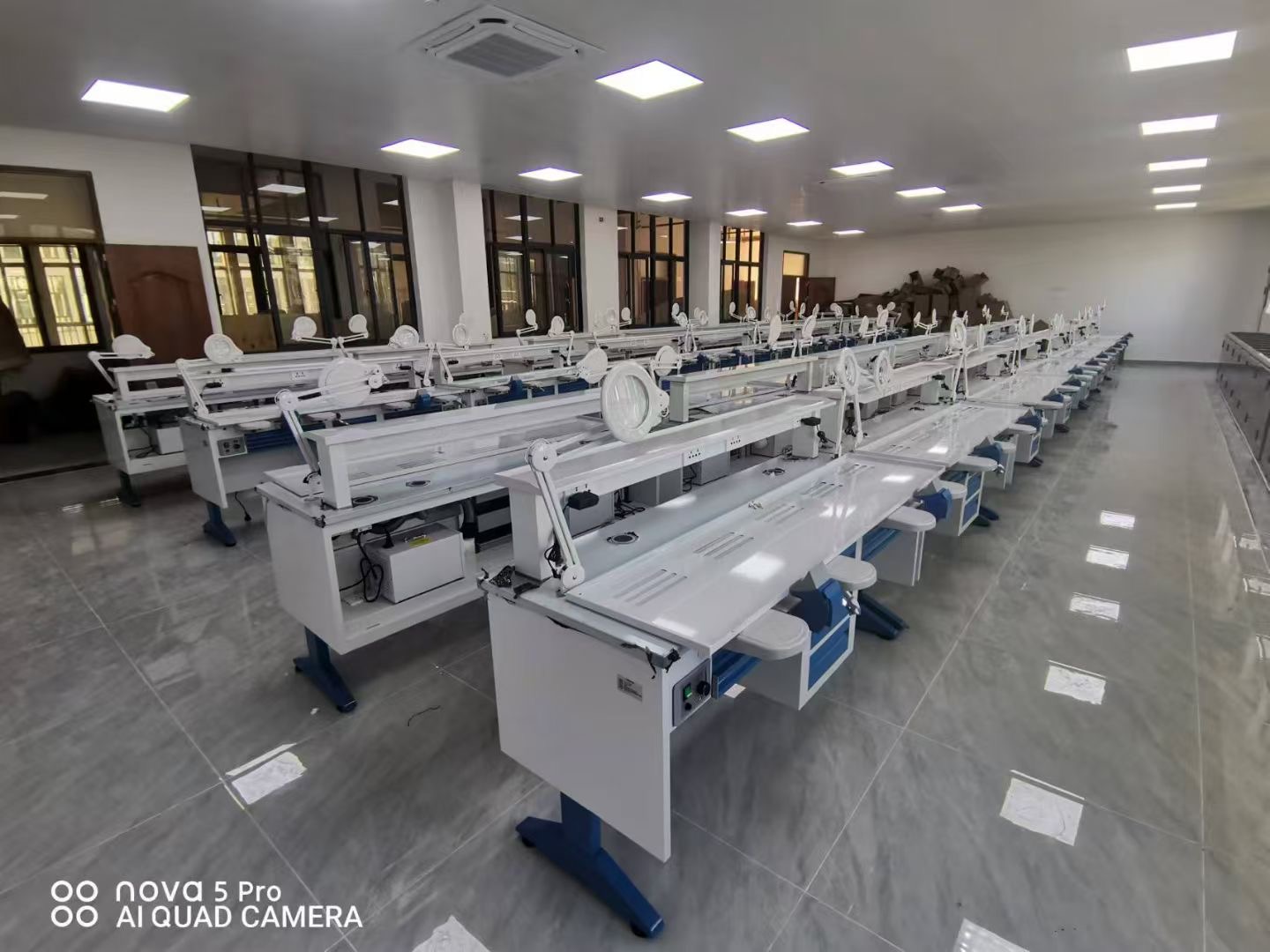 chemical-resistant dental lab bench