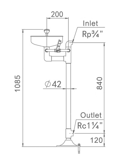 EW-14 eye wash station