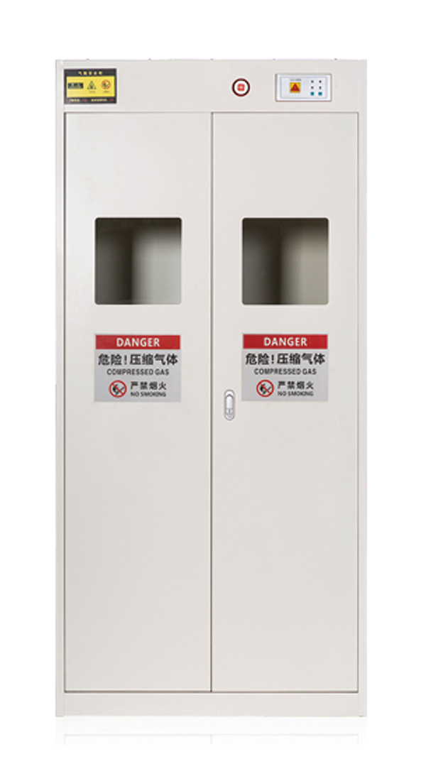 Grey Gas Cylinder Cabinet