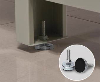 heavy duty workbench base leg levelers Anti-slip rubber pad