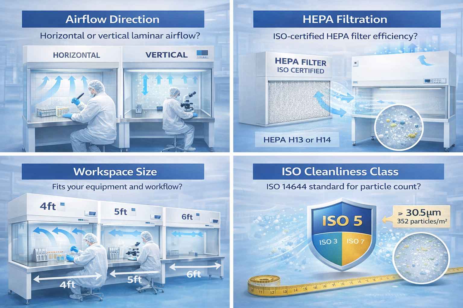Horizontal vs Vertical Laminar Flow Hoods Which One Do You Need