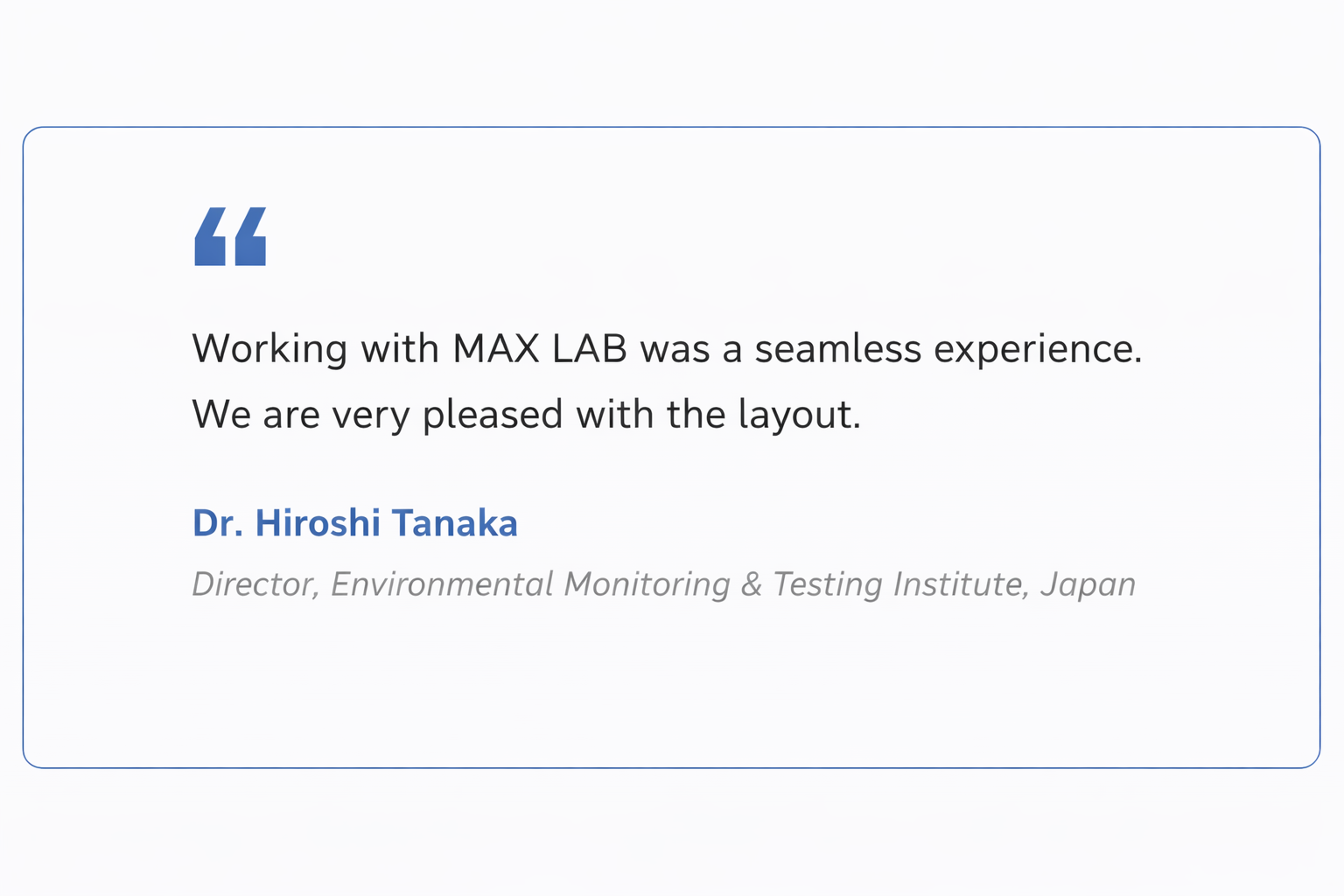 japan-environmental-lab-customer-testimonial-max-lab japan-environmental-lab-customer-testimonial-max-lab