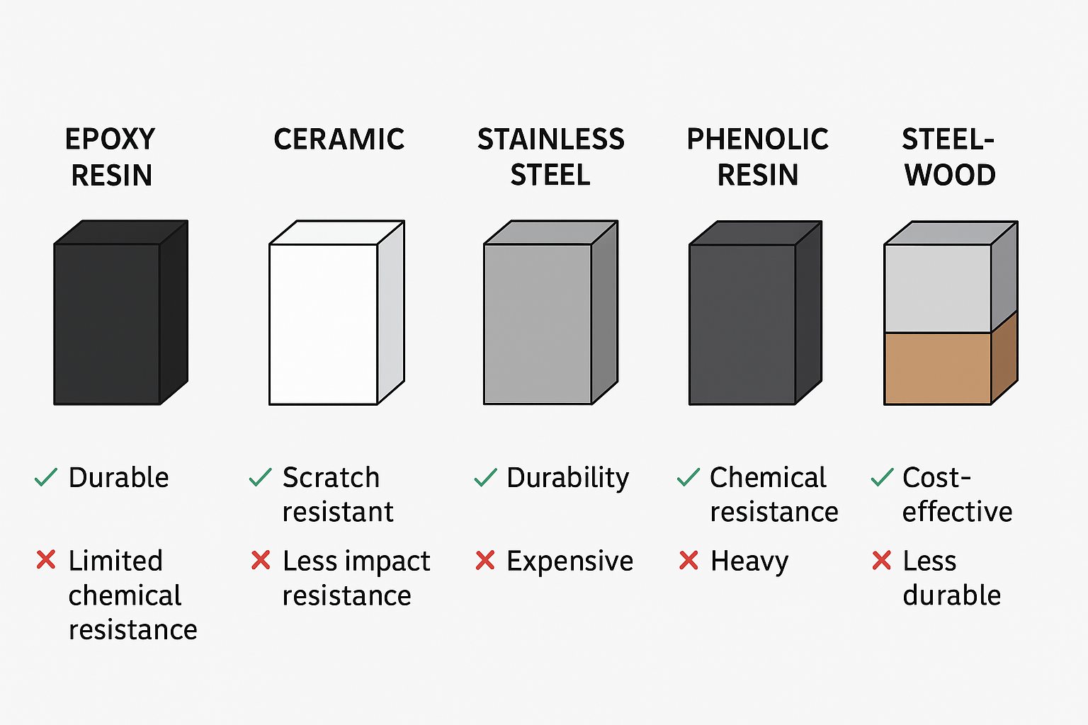 lab-countertop-materials-comparison