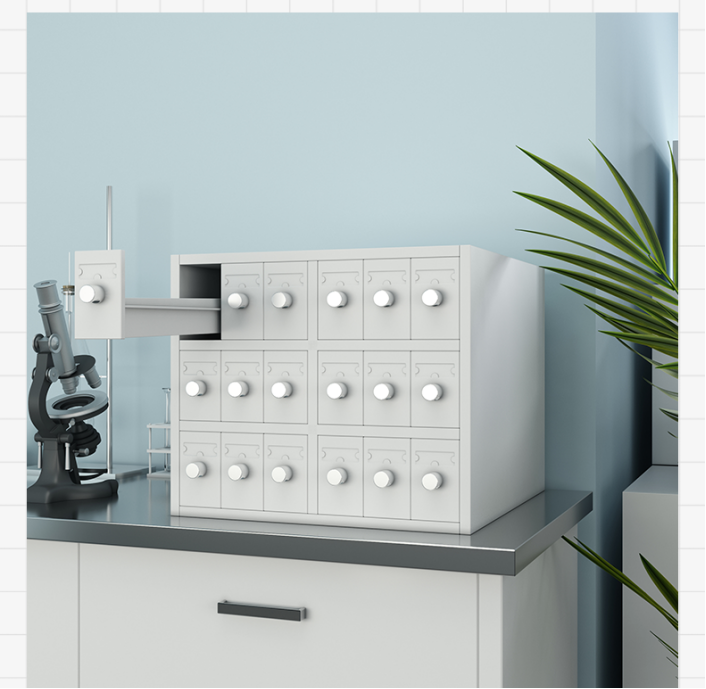 Lab Microscope Slide Storage Cabinet