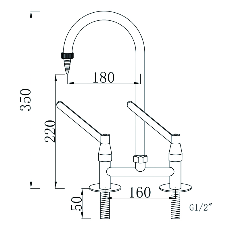 lab water tap for workbench