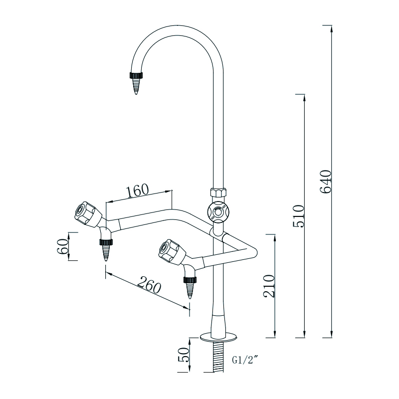 laboratory mixer tap