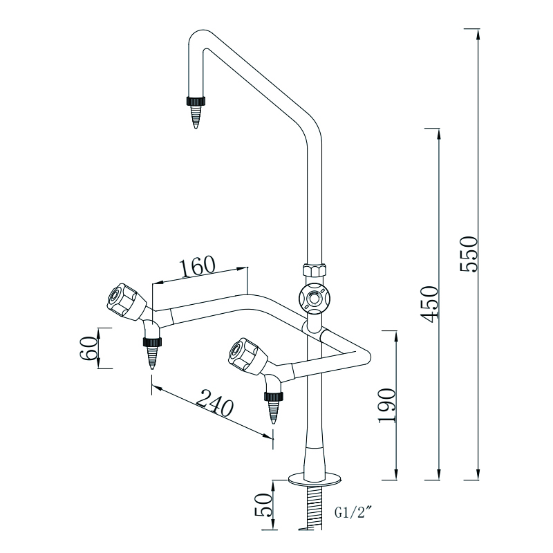 laboratory mixer tap