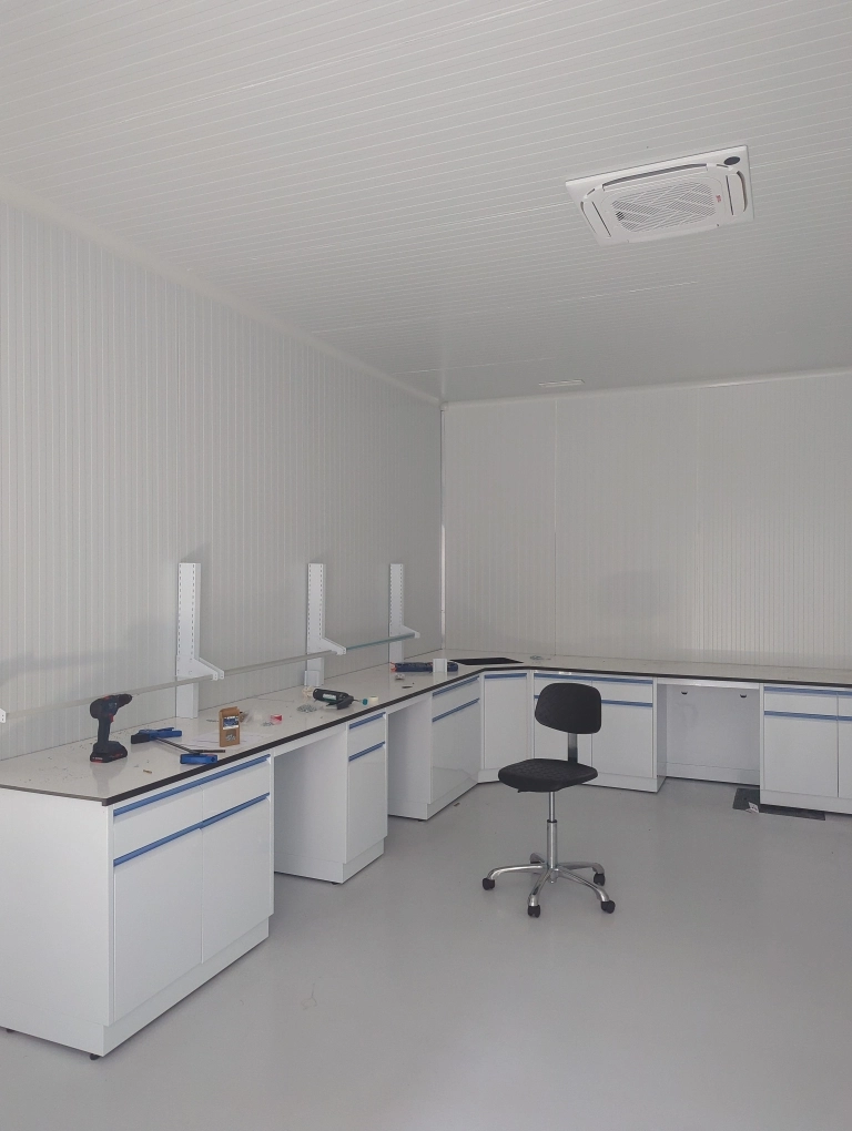 Biochemical Laboratory Furniture Project in Spain | Laboratory Cases ...