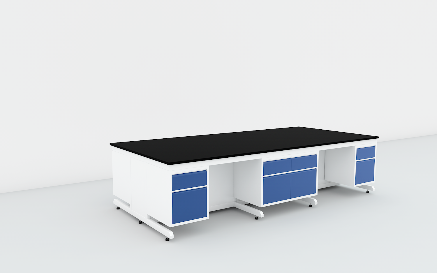 LB-CF-01 lab C-frame island bench LB-CF-01 lab C-frame island bench