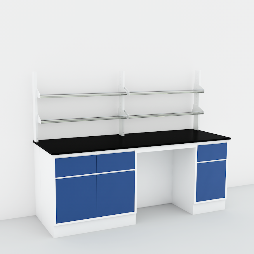 LB-FM-09 Lab bench with Reagent Rack