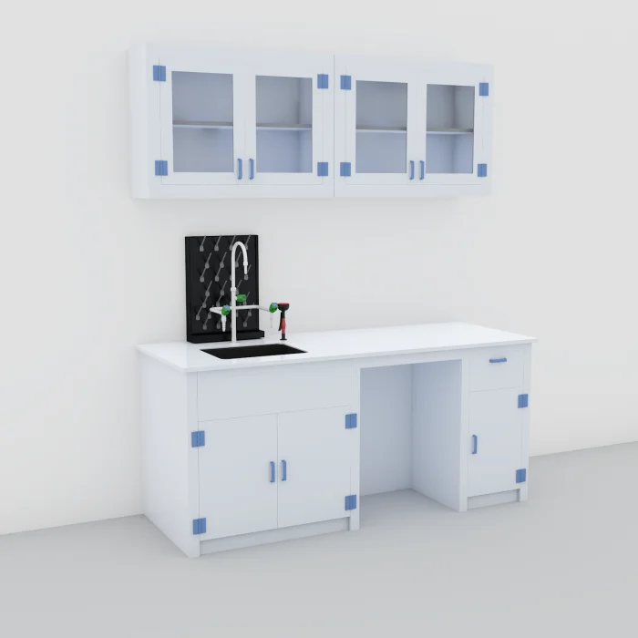Banco de laboratorio PP mural modelo LB-PP-11