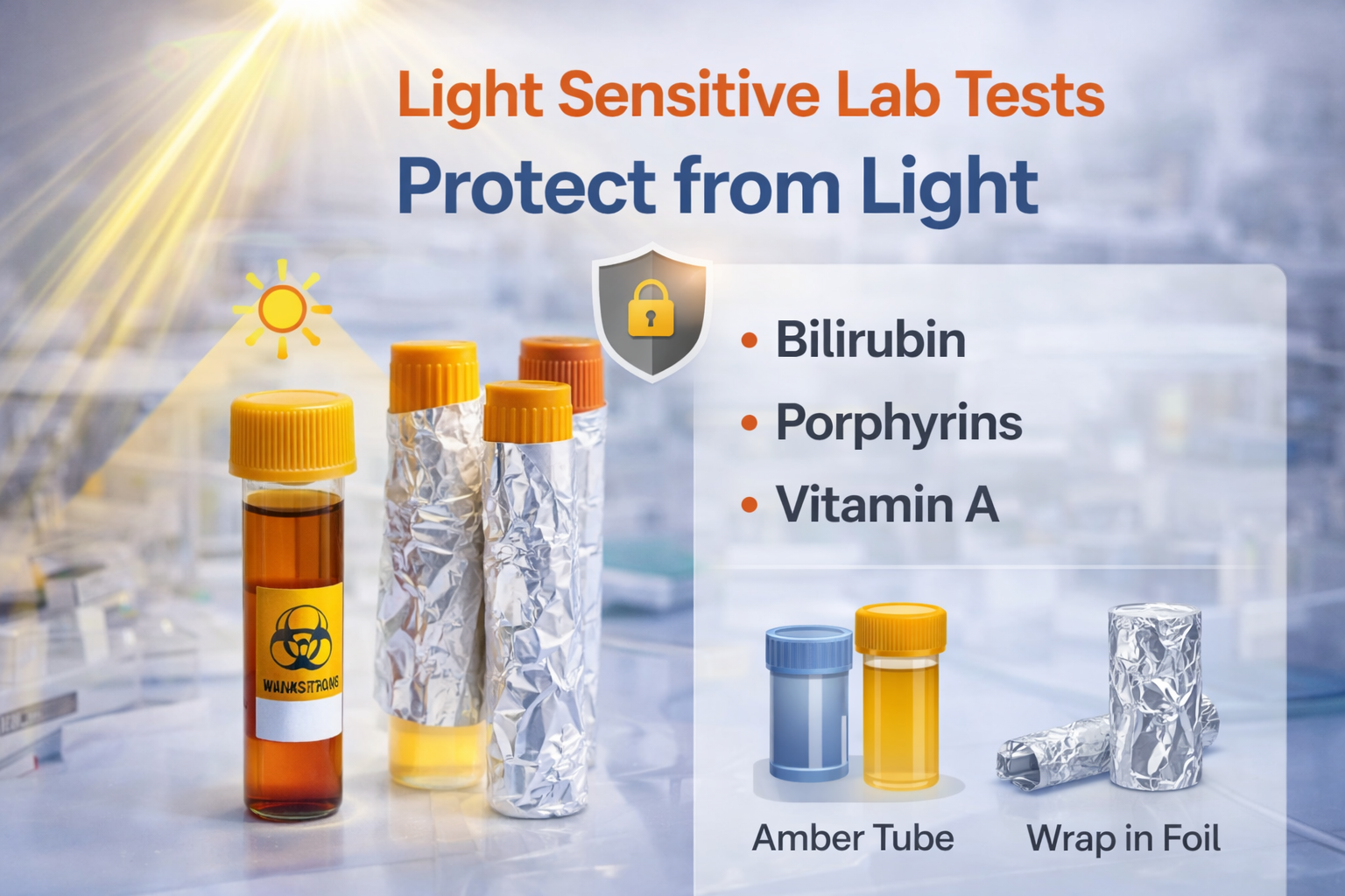 light sensitive lab tests