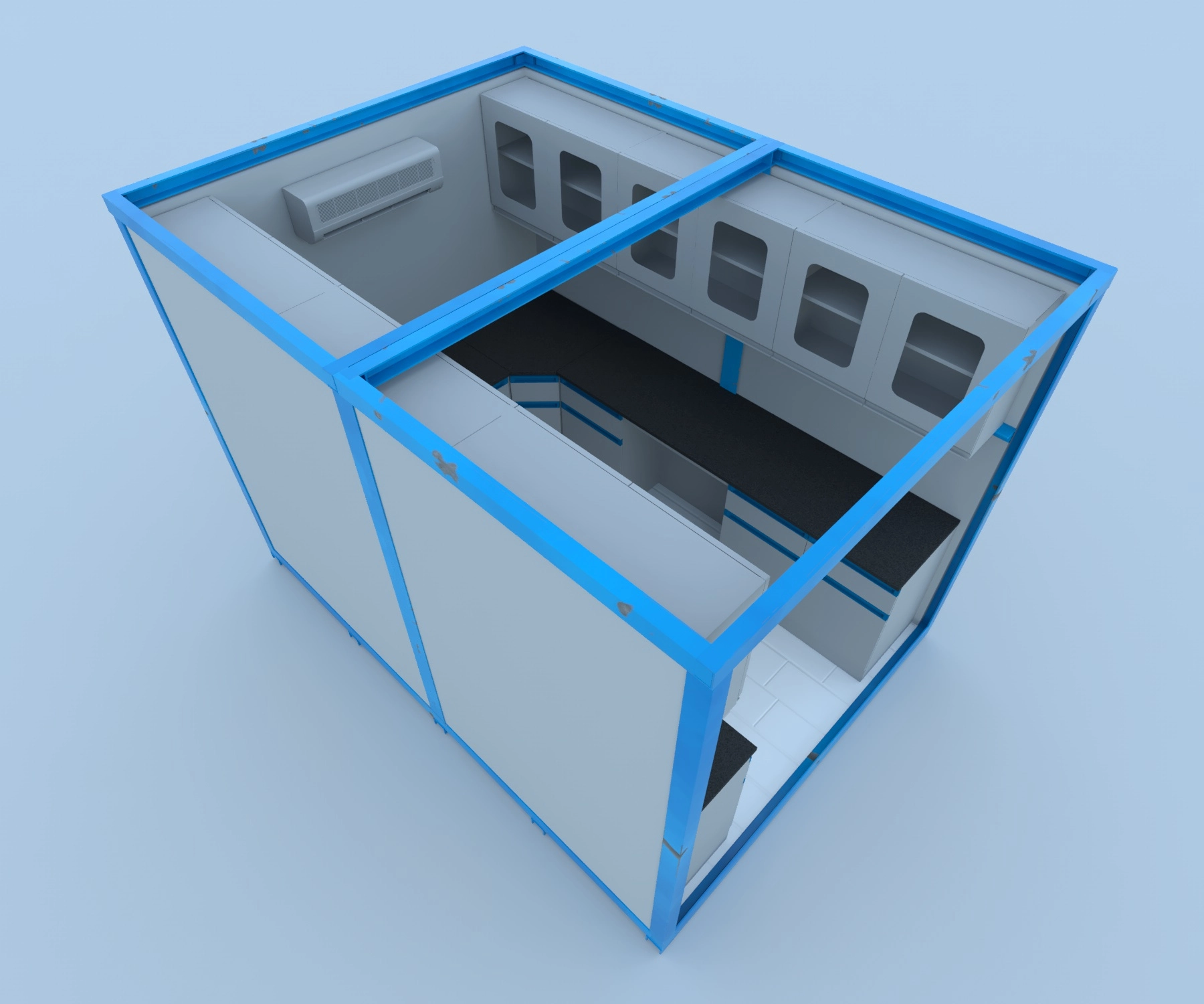 Modular steel container lab Modular steel container lab