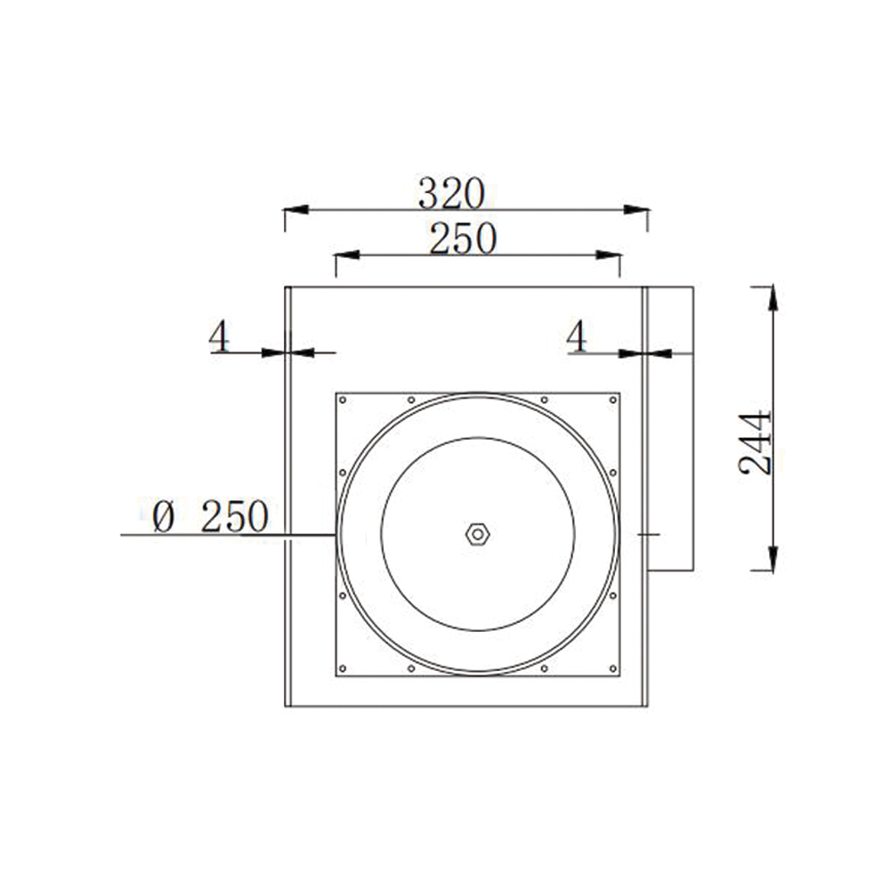 PP Centrifugal Fans Size