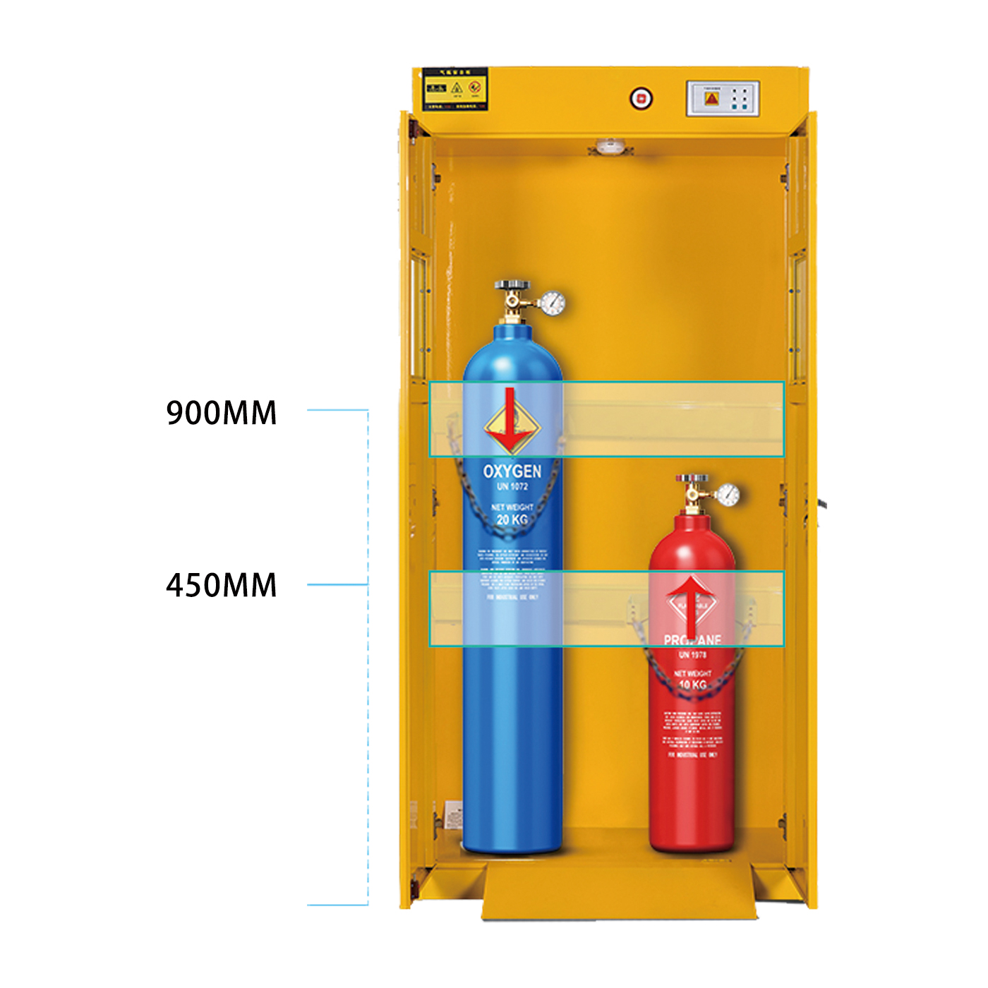Prevent-Gas-Cylinder-Tipping-with-Adjustable-Frame