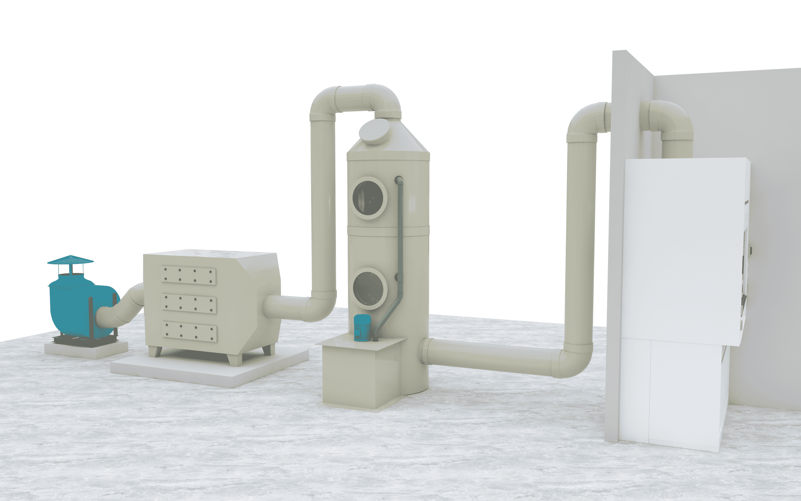 Purifying tower cases