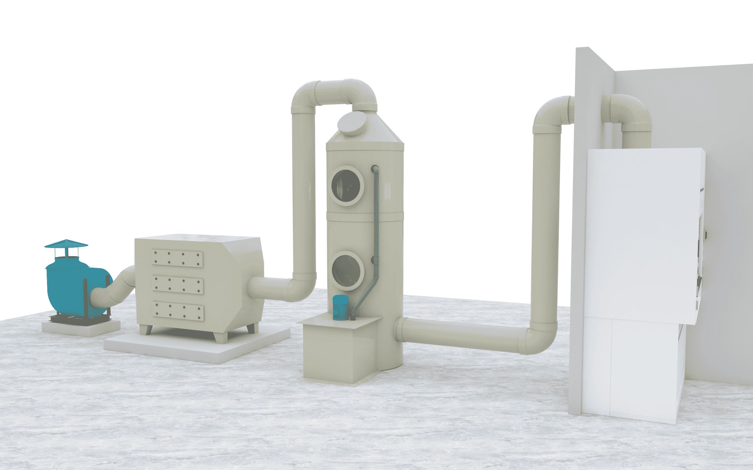 Purifying tower cases Purifying tower cases