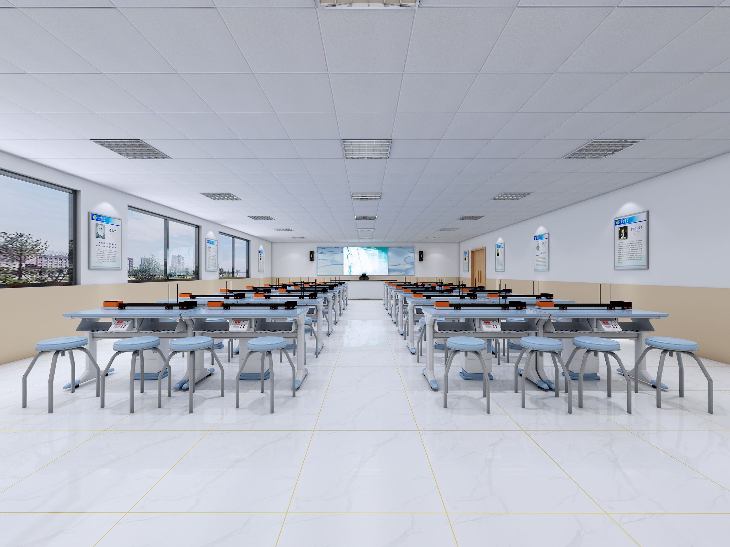 School chemistry laboratory