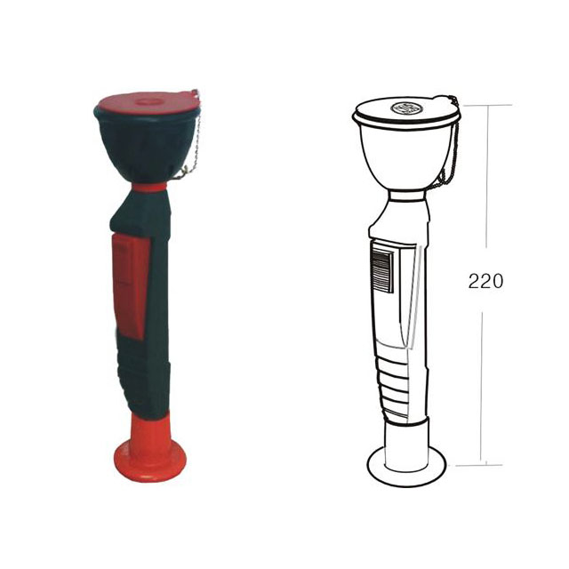 Single eyewash station for school lab