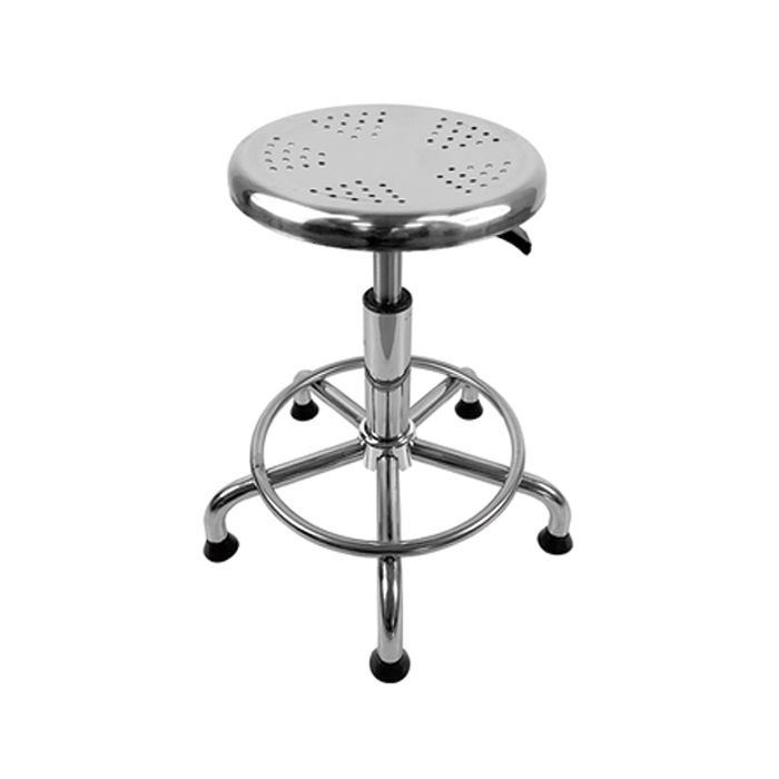 SS-02 Height Adjustable Stainless Steel Foaming Surface Lab Stool