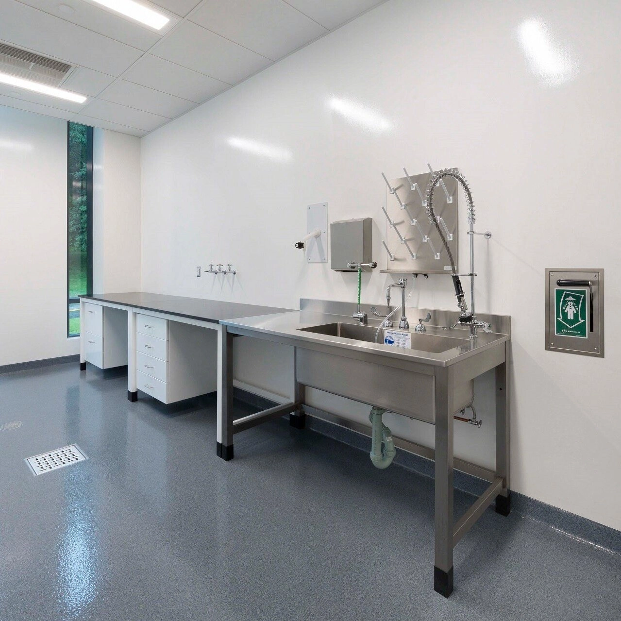 Stainless Container Lab Stainless Steel Laboratory Sink | Lab Sink Workstation with Faucet and ...