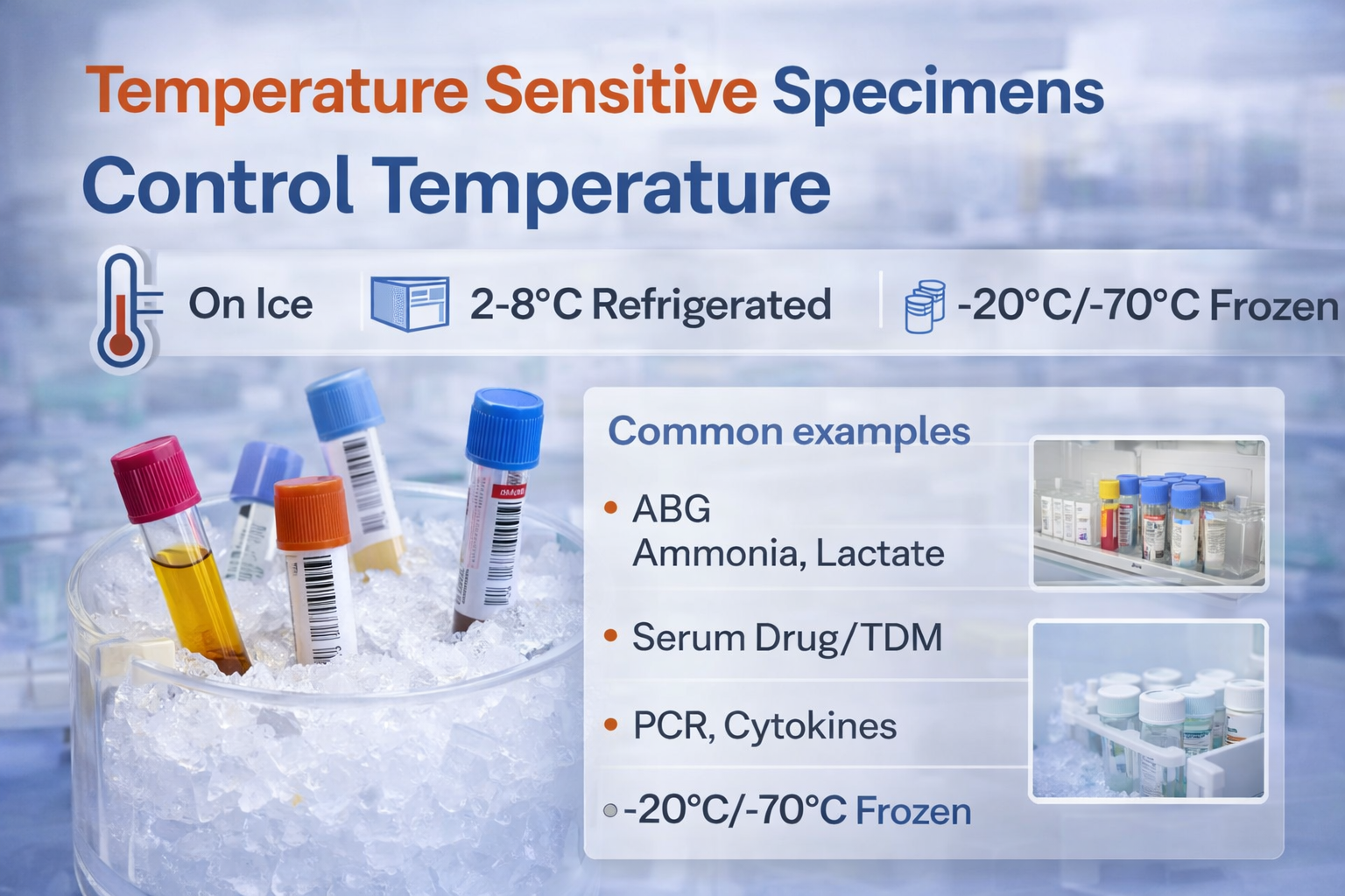 temperature sensitive specimens