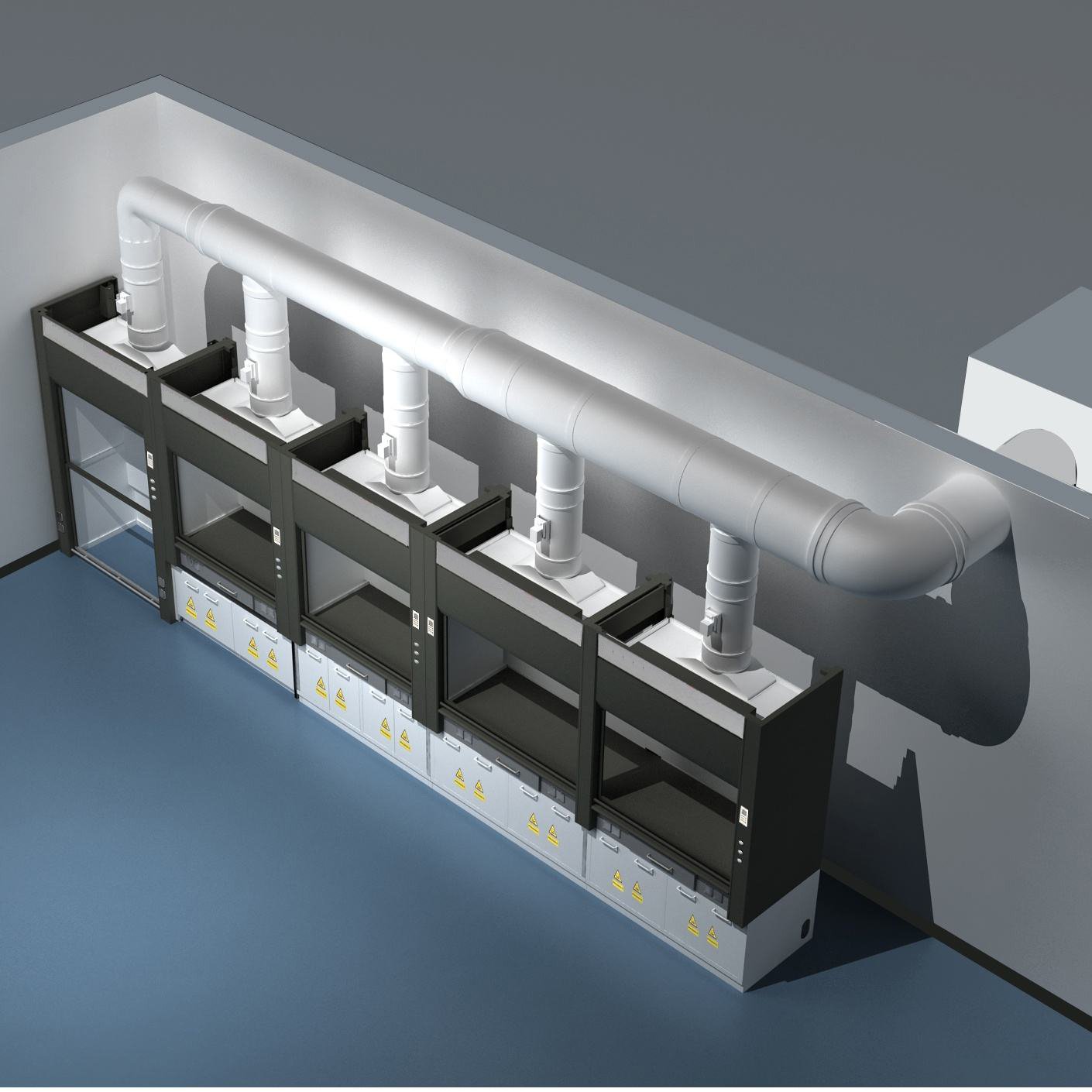 wet scrubber with fume hood