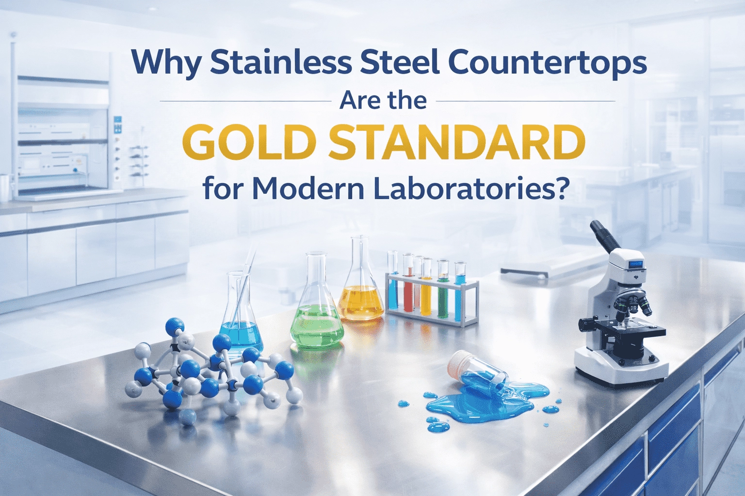 why choose stainless steel countertops for labs