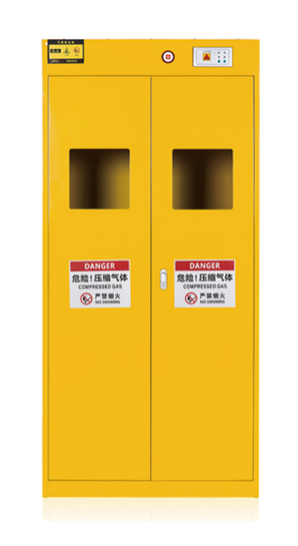 Yellow Gas Cylinder Cabinet