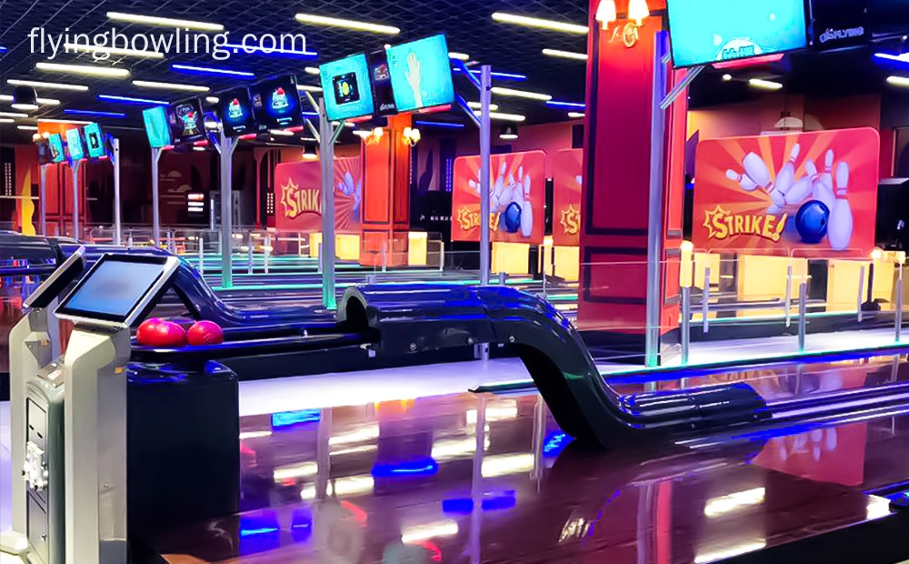 Flying - Mini bowling alley