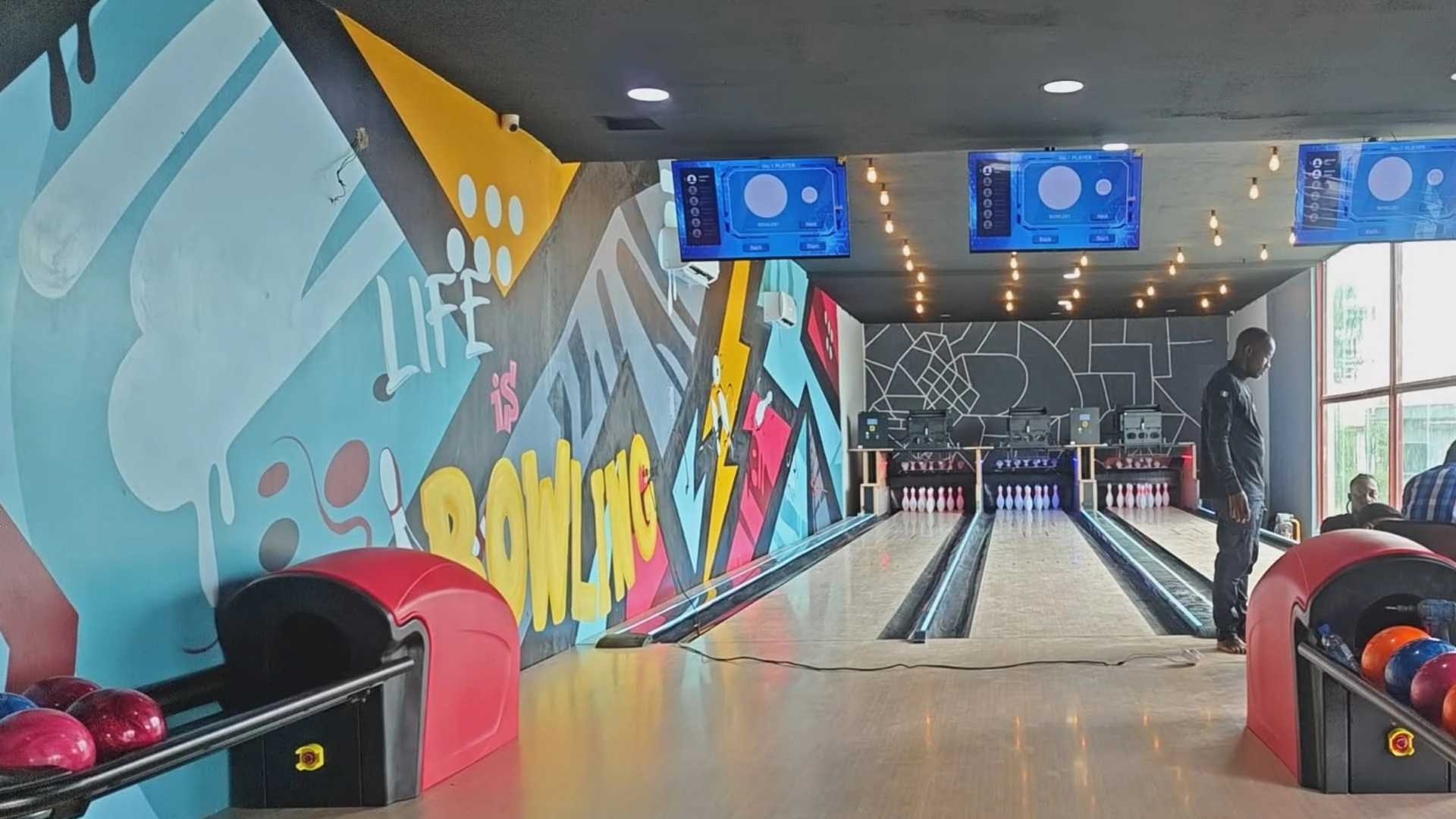 children bowling