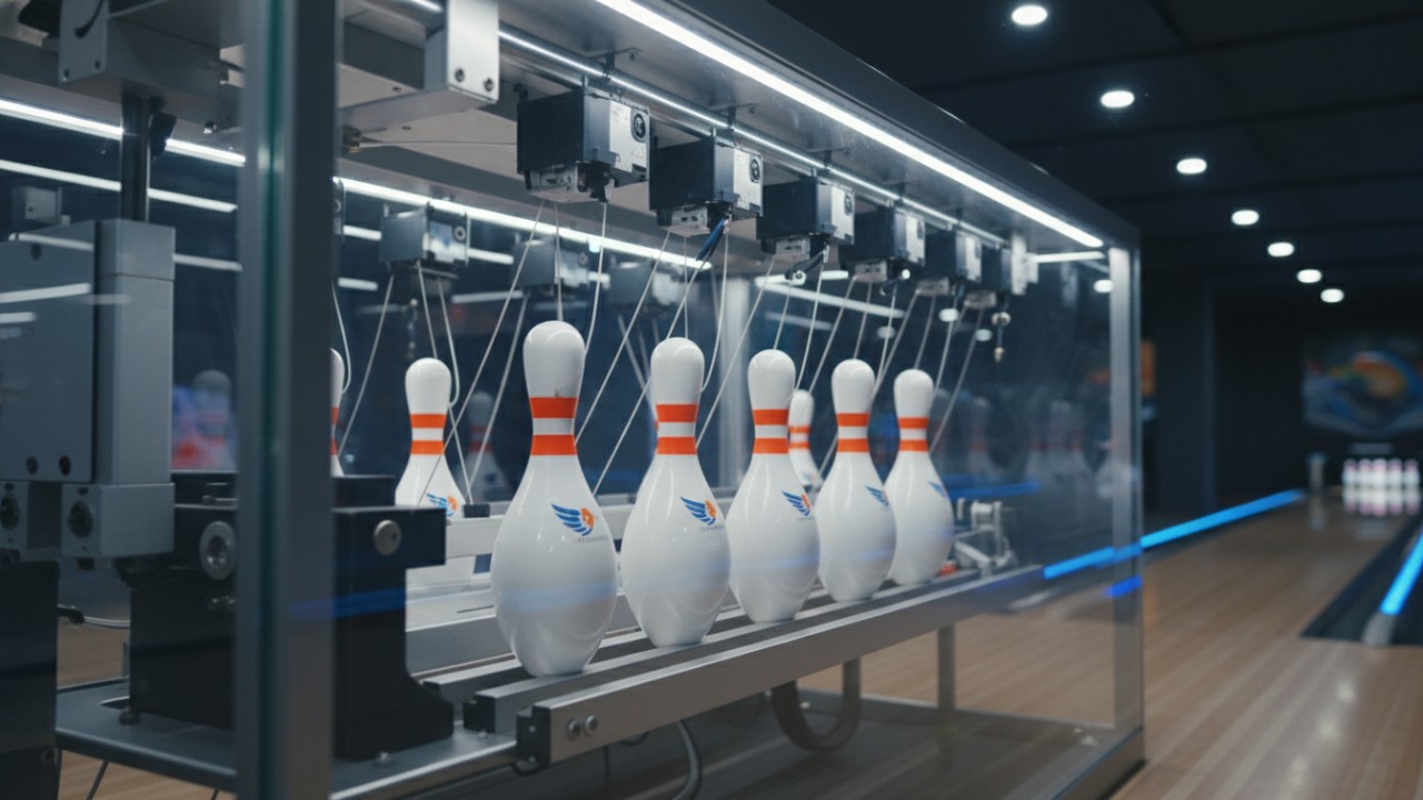 A_detailed_close_up_of_a_modern_string_pinsetter_machine_illustrating_advanced__low_maintenance_bowling_equipment_technology_
