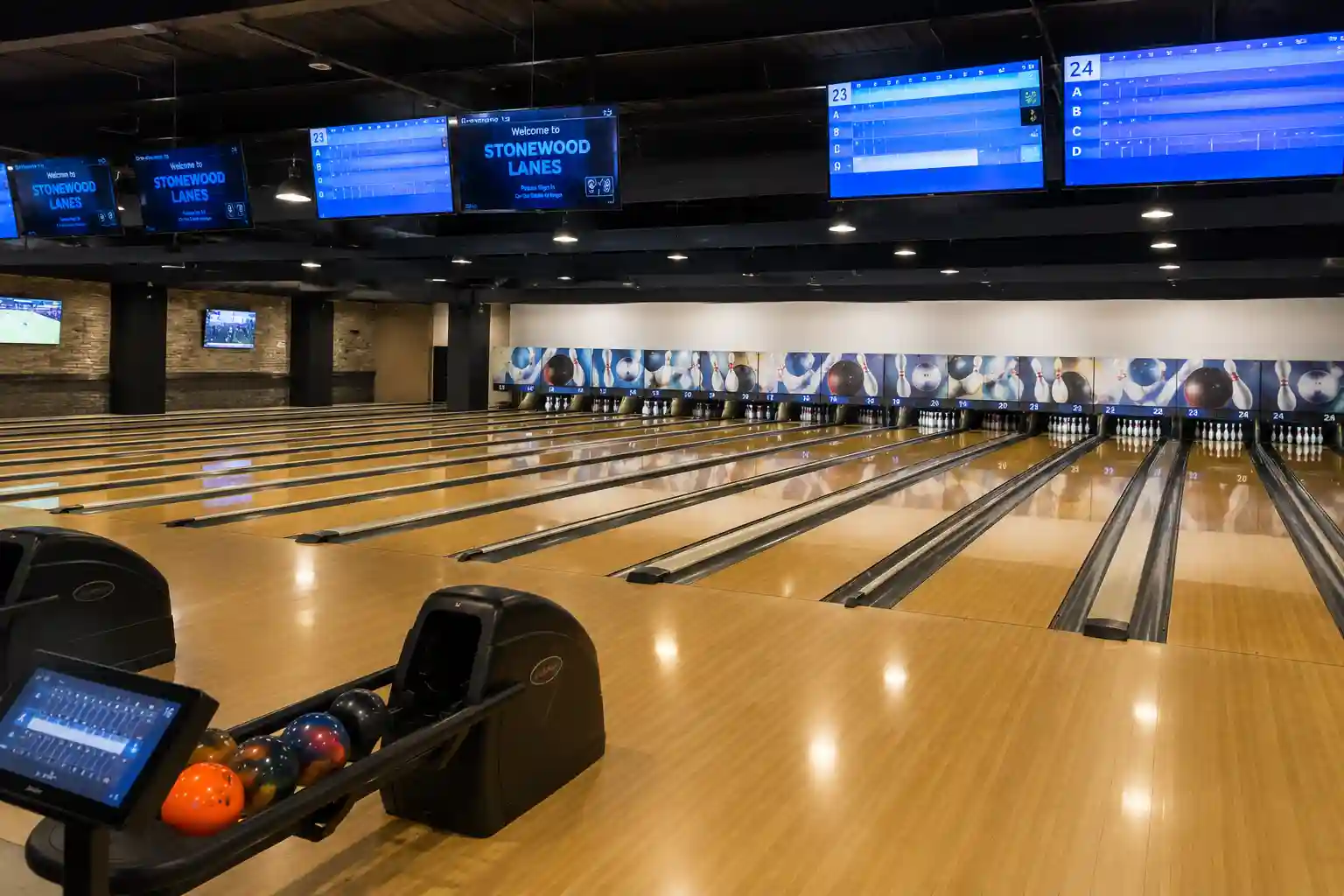 bowling alley floor