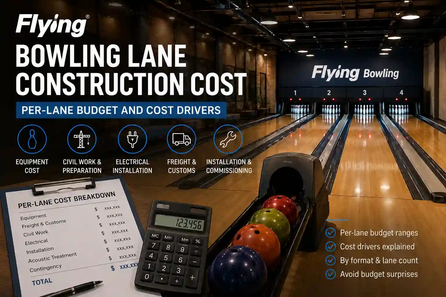 Bowling Lane Construction Cost Per-Lane Budget and Cost Drivers