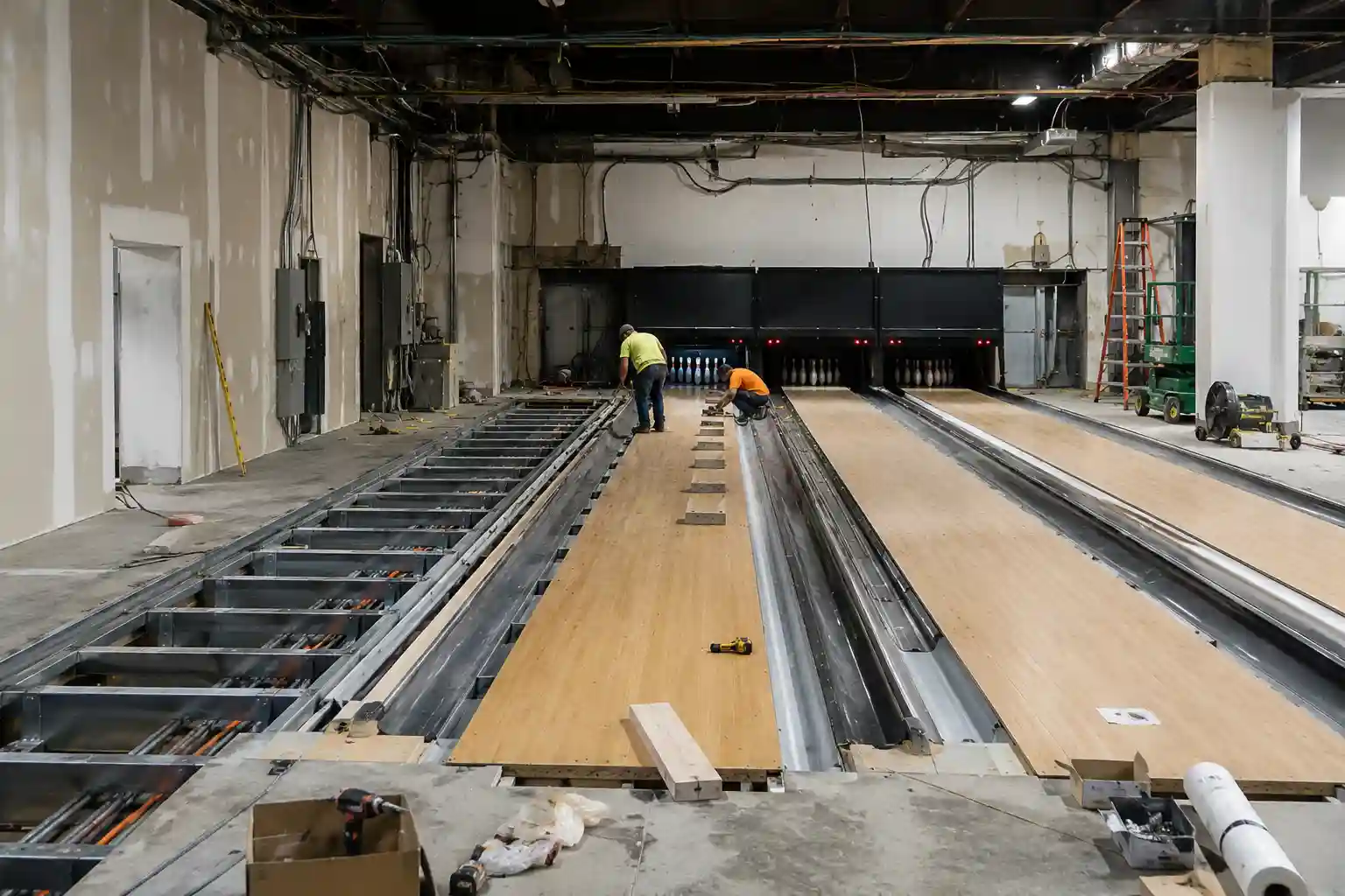 Bowling Lane Construction Bowling Lane Construction