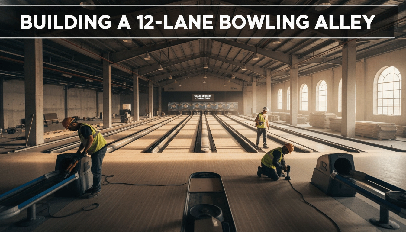 Flying Bowling - Building a 12-Lane Commercial Bowling Alley