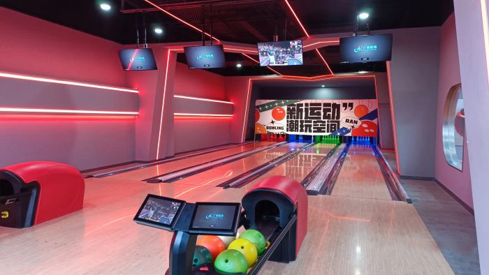 adult bowling alley