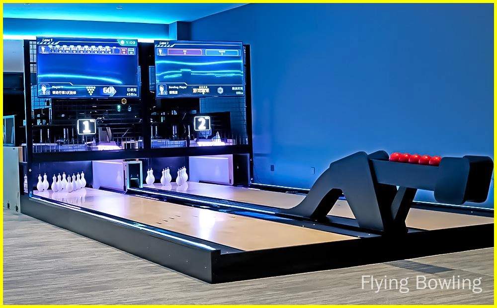 Flying Bowling - O boliche com pinos de pato é uma variação do boliche que usa pinos menores e uma bola menor.