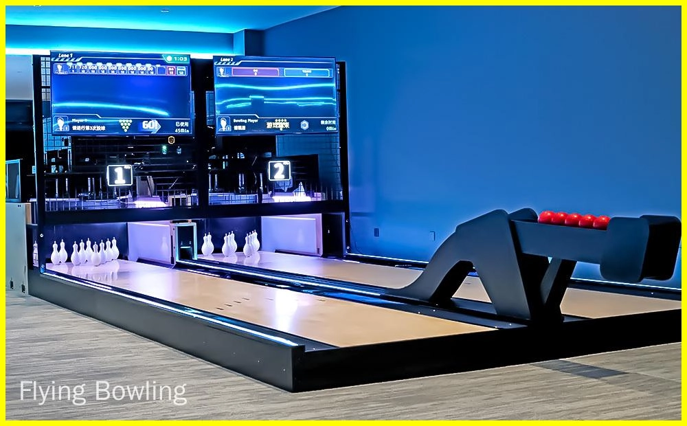 Fly Bowling - Duckpin bowling is a variation of bowling that uses smaller pins and a smaller ball.