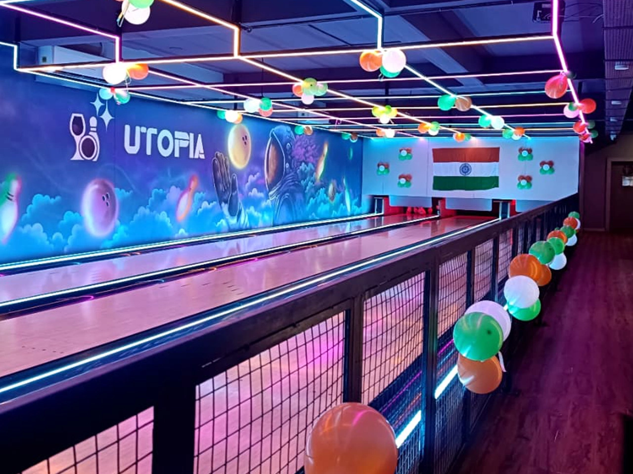 Flying Bowling - duckpin bowling machine