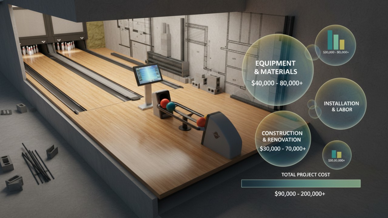 home bowling alley cost
