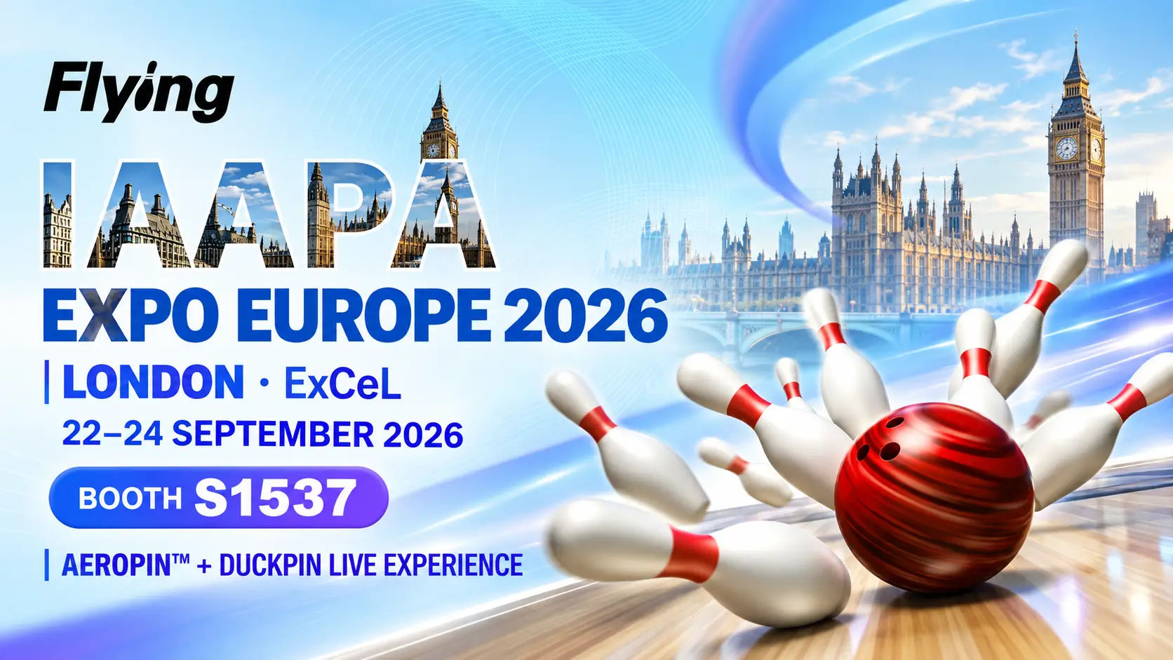 Flying Bowling IAAPA Expo Europe 2026 Booth S1537 exhibition preview