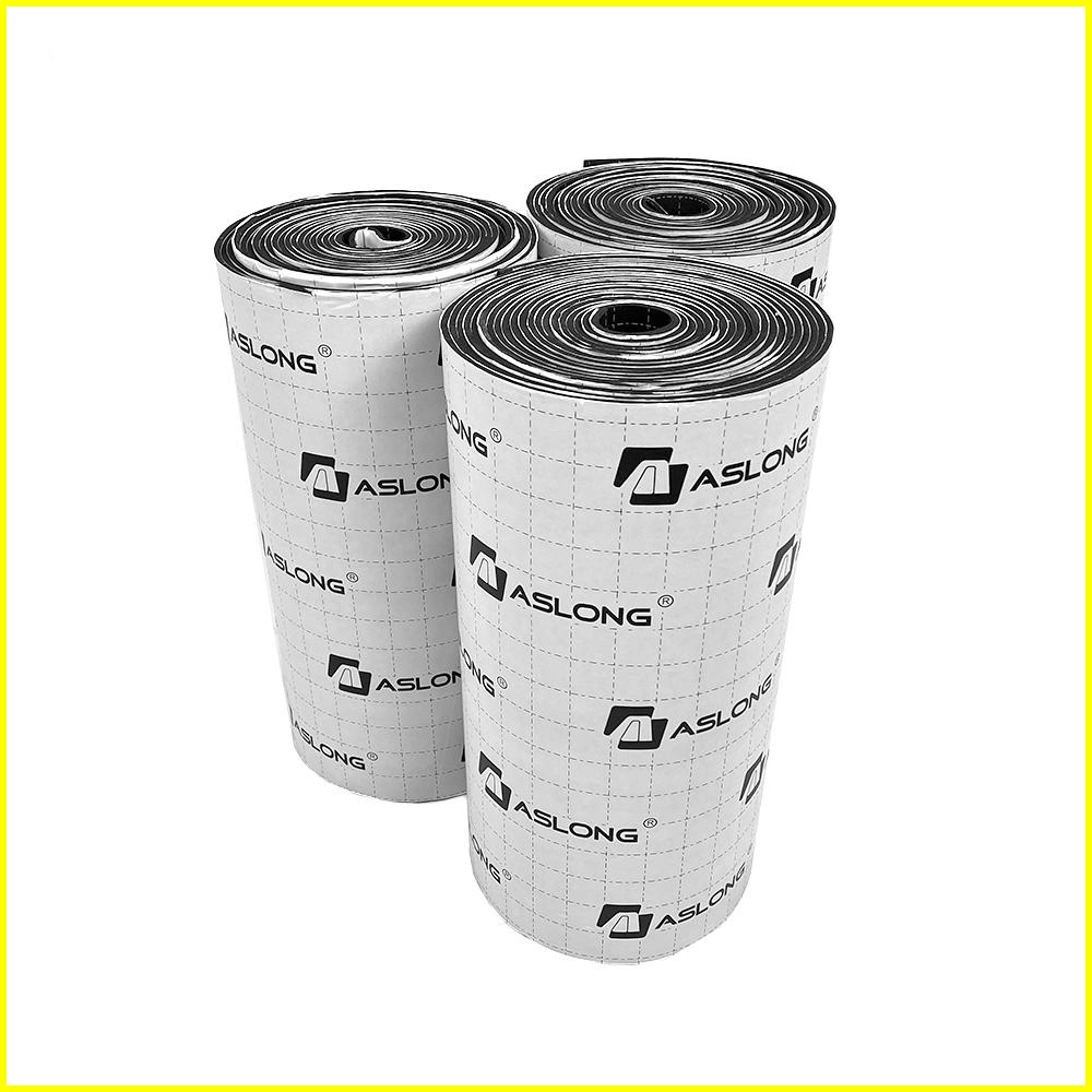 Three rolls of Aslong sound deadening insulation for cars.