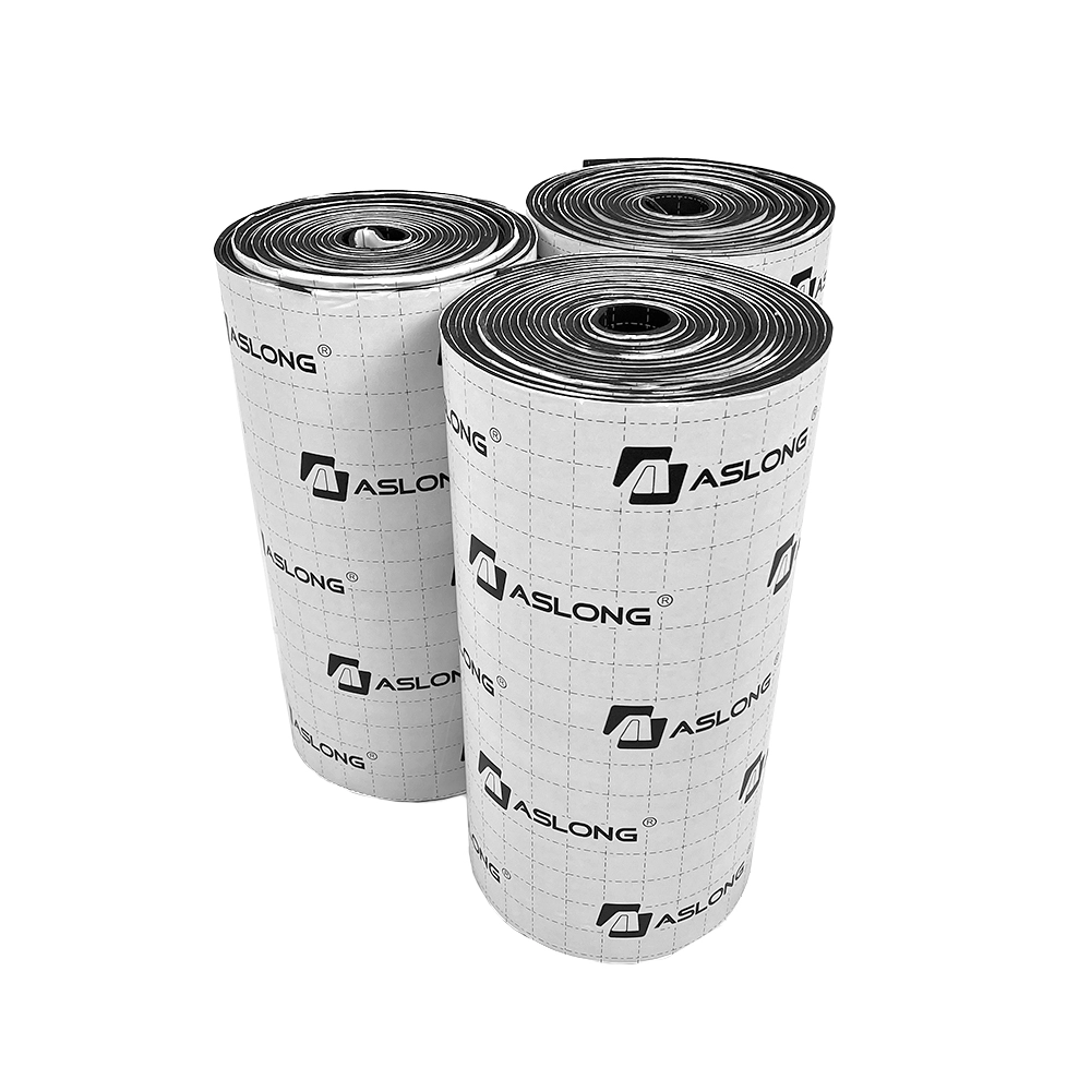Three rolls of Aslong sound deadening insulation for cars.