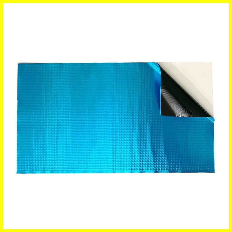 Blue color soundproof damping sheet for noise reduction.