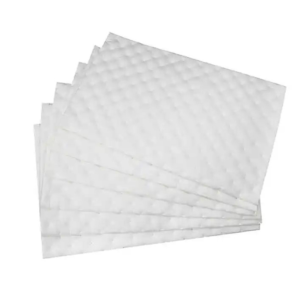 Sound absorbing white cotton