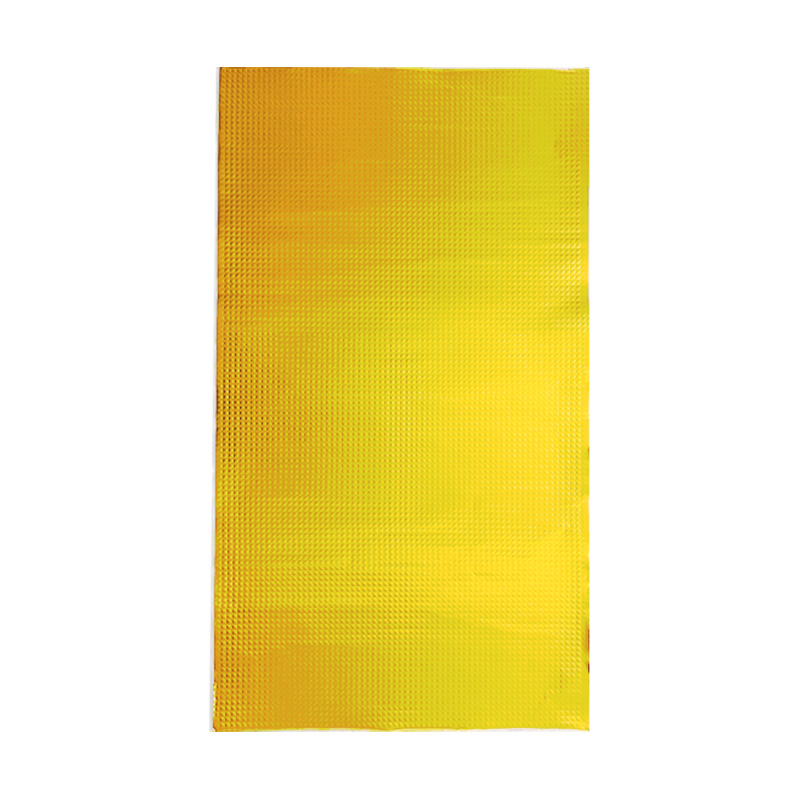 Textured gold foil sheet.
